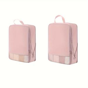 TEMU 메쉬 투명 여행용 보관 가방 압축 투피스 세트 여행 비즈니스 의류 분류 및 정리 보관 가방