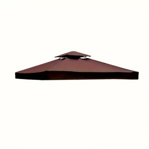 TEMU 420D 헤비듀티 이중층 야외 우산 캐노피 - 블랙 교체용 지붕/커버, 브래킷 없이 간편 설치, 대부분의 가제보/페르골라에 적합, 수영장 옆, 발코니, 지붕 캐노피, 페르골라 지붕 커버, 캐노피 탑, 온수욕조 캐노피, 캐노피 커버, 비치용