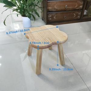 TEMU 빈티지 원목 오터만 | 현관, 거실, 침실 및 사무실용 다용도 다리미 스툴