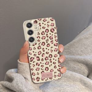 TEMU 휴대폰 케이스 - 핑크 프린트 삼성 갤럭시 A02 A03S A04 A05S A06 A13 A14 A15 A16 5G A21S A22 A23 A24 A25 A32 A34 A35 A50 A52 A53 A54 A55 A73 S21 울트라 S22 플러스 S23+ S24 FE 투명 방충 풀커버 TPU 휴대폰 케이스