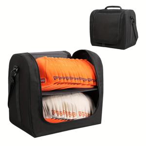 TEMU 야구모자 보관 토트백 - 대용량 휴대용 모자 정리함, 접이식 디자인 16-24개 모자 수납, 분리형 칸막이, 여행 및 가정용 필수 보관 솔루션