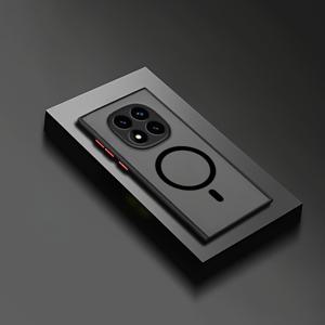TEMU 매트 호환 자석 폰 케이스 샤오미 레드미 노트14 노트14프로 노트13 프로 플러스용 + 하드 케이스 소프트 사이드 레드미 노트14 / 노트14프로 / 노트14프로+ / 노트13 / 노트13프로 4G 5G 매트 쉘 케이스 차량 홀더와 호환 가능