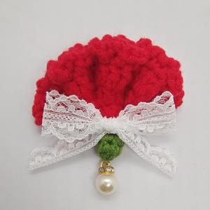 TEMU 1개 수제 코바늘 카네이션 브로치, 어버이날 선물, 생일 선물, 의류 장식, 가방 액세서리, 파티 선물, 엄마 브로치, 선물용으로 이상적