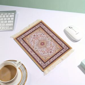 TEMU 태슬 마우스 패드, 고무 베이스 미끄럼 방지 및 내열성, 커피 컵 매트, 테이블 매트, 물컵 매트, 커트러리 매트 및 기타 테이블 매트로 사용 가능, 컴퓨터 데스크탑 매트, 사무실 미끄럼 방지 손목 받침 및 기타 사무용품으로 사용 가능