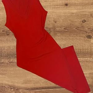 TEMU 여성 크리스마스 빈티지 바디콘 V넥 우아한 딥 레드 단색 드레스