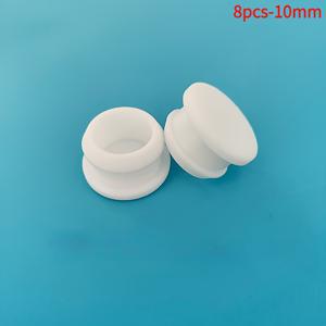 TEMU 작업용 홀 플러그 8개 세트, 원형 흰색 플러그, 버클형 충돌 방지 발 입자 플러그 밀봉 개스킷, 10mm, 16mm, 20mm