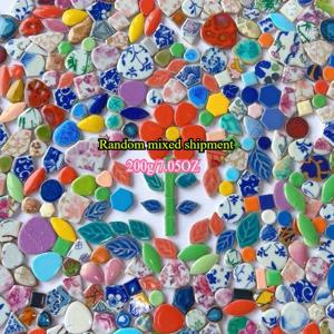 TEMU 200/500/1000g 혼합 색상 DIY 유리 타일 - 꽃무늬, 기하학적 & 추상 패턴이 있는 융해 가능한 유리 재료, 벽 예술용 불규칙한 형태의 스테인드글라스 스타일 공예품, 홈 데코 (생동감 있고 연한색), 아트 프로젝트 용품, 창의적인 디자인 타일, 장식 타일 아트, 공예 애호가를 위한 DIY 공예 재료