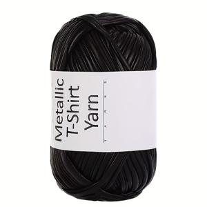 TEMU 1롤 100G 메탈릭 스트립 얀 티셔츠 얀, 2Cm 폭 직조 원단 뜨개질 얀, 고탄력 손뜨개 실, 코바늘 뜨개질 가방, 쿠션, 수제 코바늘 프로젝트, 멀티컬러 얀 코바늘 뜨개질, 가방 제작에 적합