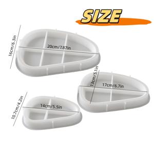 TEMU 트레이용 실리콘 몰드 3개 세트. 석고, 시멘트 또는 점토 아이템 제작에 적합합니다. 홈 데코, 주얼리 트레이, 테이블 상판 장식 및 석고, 레진, 점토 및 시멘트를 사용하는 다양한 공예 프로젝트에 완벽합니다.