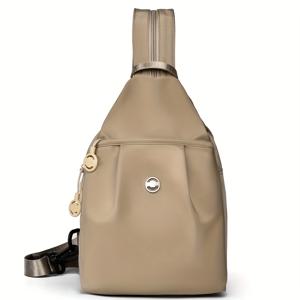 TEMU 여성용 가슴 가방 신상, 다용도 백팩 (다중 수납 공간)