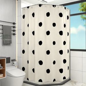 TEMU 1개 70 x 70인치 물폭탄 무늬 디자인 샤워 커튼, 손으로 그린 스타일로 제작되었습니다. 스타일리시하고 다재다능하며 장식적이며 오래 지속되고 관리가 용이하여 욕실 미적 감각을 향상시키기에 완벽하며 훌륭한 선물 선택입니다.