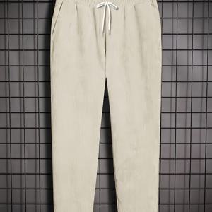 TEMU Zhiyu OBM 2025 신상 코듀로이 바지, 가을/겨울 간편 캐주얼 바지! 코듀로이 드로스트링 캐주얼 바지, 매칭 걱정 없이 랜덤 스타일로 스트리트 쿨/랩 센스!