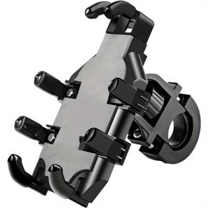 TEMU 자전거 핸들바 휴대폰 거치대, 휴대폰 거치대, 자전거 휴대폰 홀더, 액세서리, 흔들림 방지 및 카메라용, 아이폰, 삼성, 4.7인치 ~ 7.2인치의 모든 스마트폰과 호환