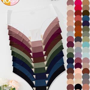 TEMU 랜덤 10개 여성용 팬티, 스타일, 부드럽고 편안하며 통기성 좋은 속건성 심리스 단색 팬티 세트