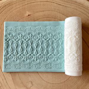 TEMU 클래식 스타일 만다라 레이스 타라후마라 스타일 멕시코 타일 패턴 롤러 - 귀걸이, 브로치, 펜던트용 정밀 폴리머 클레이 몰드 | 공예, 미술 디자인 및 주얼리 제작을 위한 창의적인 장식