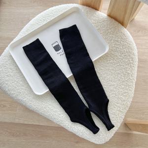 TEMU 그레이 세로 무릎 아래 양말, 여성용 한국 스타일 인스타그램용 여름 얇은 통기성 발레 스타일 패션 JK 스타일 슬라우치 양말