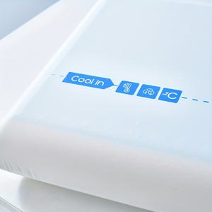 TEMU 1/2개 신제품 고급 아이스 블루 쿨링 젤 슬로우 리바운드 베개, 무압력 베개로 밤새 편안한 수면, 사계절용 마이크로파이버 베개, 경추 베개, 학생 기숙사, 홈 침실 등에 적합