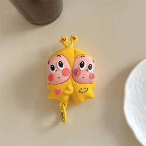 TEMU 슈퍼 큐트 얼굴을 맞대고 있는 별 사람들 애플 에어팟프로3 이어폰 케이스 에어팟4 보호 케이스 첫 번째 또는 두 번째 세대용 소프트 쉘 프로2 신형 프로3 분리형 이어폰 케이스