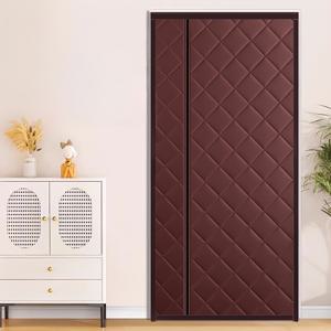 TEMU 겨울용 두꺼운 단열 도어 커튼, 좌우 개폐 가능, 방풍 및 방한 기능, 침실 및 거실용