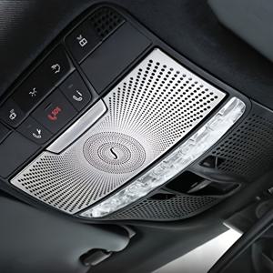 TEMU 실버 컬러 자동차 루프 패션 안경 독서등 트림, C E GLC 클래스 W205 W213 X253 2016-2021 호환, 자동차 부품 독서등 안경 상자 호른 커버 트림 스티커