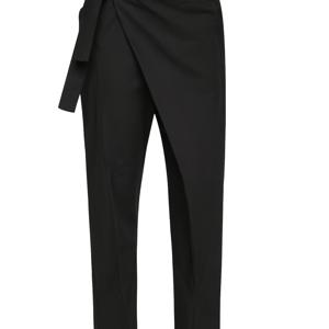 TEMU European and American Cross-Border Bla High-Waisted Tie-Waist Irregular Casual Pants, Designer Niche Harem Pants for Women, Evening Mist