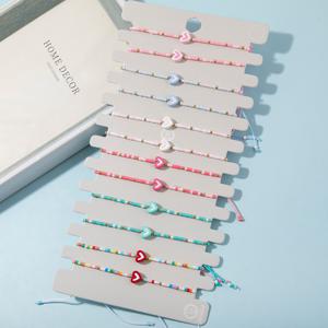 TEMU 미유키 시드 비즈와 생생한 코드가 특징인 LOVE 비즈 팔찌 12개 세트 - 조절 및 쌓을 수 있는 핸드메이드 우정 주얼리, 발렌타인데이 또는 크리스마스 선물로 완벽하며, 신년에도 구매 가능