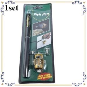 TEMU 낚싯대 루어 스피너 미니 펜 낚싯대 키트, 접이식 낚싯대 낚싯대 포켓 사이즈 낚싯대, 휴대용 여행용 낚싯대 (보트용), 담수 및 바닷물 낚시, 십대 및 성인 초보자에게 적합