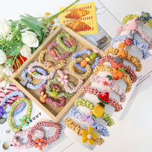 TEMU 10+10 대용량 미니 방울 곱창밴드 세트, 여성 머리끈, 헤어끈, 머리 고무줄, 데일리 헤어 악세사리 스크런치, 곱창 머리끈