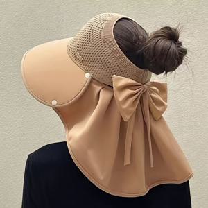 TEMU 이 여름, 넓은 챙의 달콤하고 스타일리시한 썬햇으로 햇빛을 가리고 탈부착 가능한 숄이 함께 제공됩니다. 통기성 좋은 원단으로 땀을 방지하고, 리본 장식은 독특함을 강화하고 얼굴을 더 작게 보이도록 도와줍니다. 스냅 디자인.