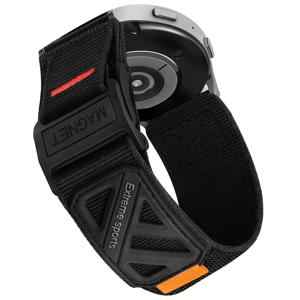 TEMU 20mm 직조 마그네틱 버클 스트랩, 삼성 7, 6, 5, 4 (40mm, 44mm), 워치 6, 4 클래식, 워치 5 Pro, 워치 3 클래식 (41mm), Active 2 호환, 소프트 나일론 스포츠 밴드