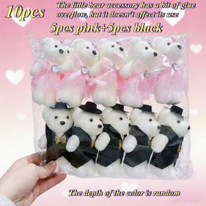 TEMU 웨딩 커플 폼 베어 세트, 폼 베어 웨딩 데코 액세서리, 핸드메이드 선물 부케 포장 재료, 인형 장식 파티 선물, 생일과 휴일을 위한 완벽한 선물 세트