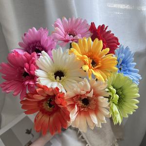 TEMU 혼합 색상 인조 꽃, 아프리카 데이지 10개