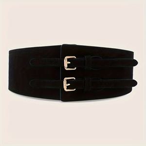 TEMU 패셔너블한 탄성 허리 가리개, 허리 사이즈 65-90cm에 적합, 드레스 및 코트용 장식 벨트, 조절 가능한 탄성 허리 벨트