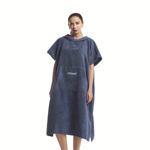 TEMU 1개 Hiturbo 서핑 포ンチョ 바디타월 로브, 초흡수성 야외 퀵 드라이 방풍 목도리 욕실 가운 (해변 수영 서핑 다이빙 하이킹 수상 스포츠용)