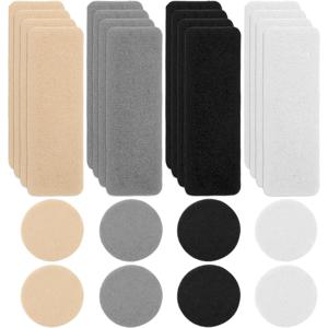 TEMU 구멍 수리를 위한 24개 신발 패치 세트. 직사각형 및 원형 모양으로 제공되며, 4가지 색상이 있습니다. 스니커즈 및 메쉬 신발의 발가락 및 뒤꿈치 손상 보수를 위한 이 자체 접착 패치는 이상적입니다.
