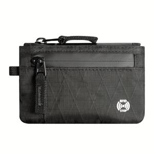 TEMU 슬림 지갑, RFID 차단 기능 신용카드 홀더, 남녀공용 포켓 사이즈 정리함, 지퍼형 미니 동전 지갑