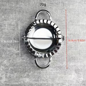 TEMU 창의적인 스테인리스 스틸 만두 제조기 주방 도구, 가정용 혁신적인 만두피 몰드, 만두 제작 도구