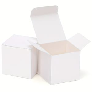 TEMU 25개 소형 종이 상자, 5x5x5cm/2x2x2인치 사각 종이 상자, 정교한 포장 상자, 미니 수제 장식품, 우아한 제품 분할기, 생일 선물 포장 상자, 수제 캔들 포장 상자, 크리스마스 선물 포장 상자