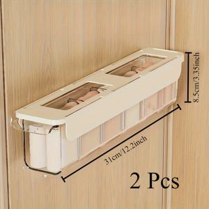 TEMU 속옷 정리용 벽걸이 양말 보관함 2개 세트. 스티커와 속옷용 서랍이 있는 옷장 문 보관 솔루션이 특징입니다. 부활절 장식 및 개인 선물 보관에 이상적입니다.