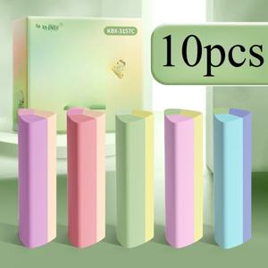 TEMU 10개입 마카롱 삼각형 지우개, 흔적 없이 구워서 사용 가능한 글쓰기, 그림, 스케치용 지우개 - 사무용품 및 개학 선물로 완벽, 학교와 사무실용