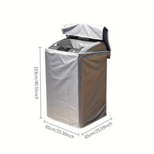 TEMU 다양한 모델 호환, UV 차단 및 탈색 방지, 탄력 있는 고정식 세탁기 커버 - 노화 방지 빨래 보관 액세서리