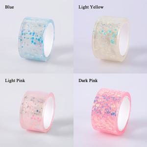 TEMU 야광 나노 테이프 4롤, 어둠 속에서 빛나는 형광 나노 테이프, DIY 공예용, 야광 스티커, 야광 페인트, 야광 데칼용, 야간 장식, 야광 공예, 야광 디자인에 이상적, 고품질 접착제