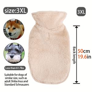 TEMU 가을, 겨울용 부드럽고 편안한 강아지 코트, 양면 사용 가능한 강아지 옷, 두꺼운 보온 애완 동물 의류, 대형, 중형 및 소형견에게 적합