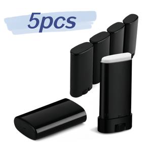 TEMU 1개/5개입 15G 리필형 데오드란트 용기, 트위스트업 튜브 디자인, 립스틱, 데오드란트, 루즈 스틱용, 휴대용, 여행용 사이즈, 화장품 포장