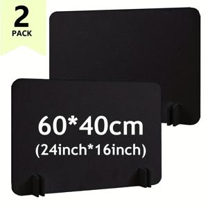 TEMU 2개 세트 스탠딩 펠트 프라이버시 책상 파티션 - 사무실용 방음 패널, 휴대용 방음 칸막이, 도서관, 교실, 공동 작업 공간용 간편 설치 펠트 책상 분할기