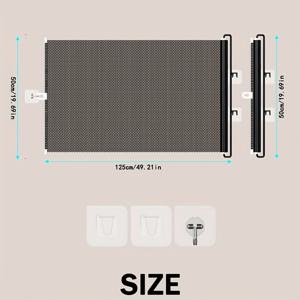 TEMU 개폐식 반려동물 울타리 1개, 전문 반려동물 장벽, 가정용 실내 돌아다니지 못하게 하는 울타리, 고양이 안전 가드레일, 개폐식 휴대용 울타리. 거실 및 침실 반려동물 칸막이용, 반려동물의 씹기 및 배뇨 방지. 또한 발코니 보호, 임시 반려동물 격리, 실내 잡동사ri 정리용으로도 사용 가능.