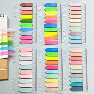 TEMU 6가지 모델, 1팩, 총 1200개의 화살표 인덱스 스티커, 라벨지 용지 스티커, 일반 라벨, 의료 기록 마킹 스티커, 파일 가이드 라벨, PET 플라스틱 재질, 기록 스티커, 쓰기 가능한 재료, 붙이는 것이 쉬움, 투명