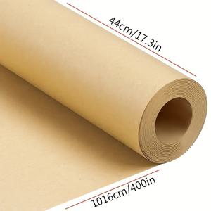 TEMU 대형 및 고품질 다용도 갈색 크라프트 종이 롤, 수제, 휴일 선물 포장, 생일 파티 배너 제작, 페인팅 포스터, 꽃다발 포장, 이사, 식사 매트 및 기타 다용도 크라프트 종이에 적합