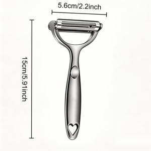 TEMU 2026년형 신상 다용도 필러, 다기능 감자 필러 및 다지기, 가정용 휴대용 2-in-1 스크레이퍼, 일상적인 요리 필링 및 다지기용, 더 깨끗한 보관을 위한 여러 도구 대체