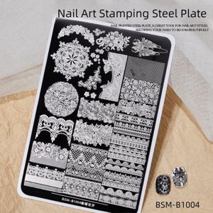 TEMU 네일 프린팅 스틸 플레이트, 투명 전사 프린팅 스틸 플레이트, 편리하고 빠른 프로토타이핑, 네일샵 또는 가정용 DIY에 적합, 꽃, 나비, 장미, 불꽃놀이, 레이스 리본, 프린팅 보드, 네일 프린팅 몰드 스틸 플레이트